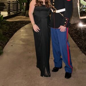 Azazie Black Strapless Dress